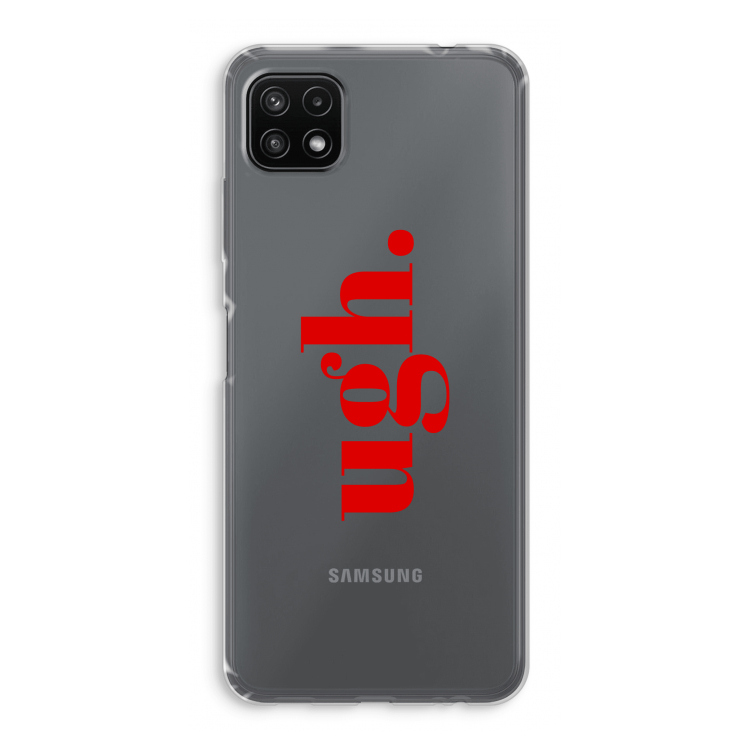 Ugh: Samsung Galaxy A22 5G Transparant Hoesje