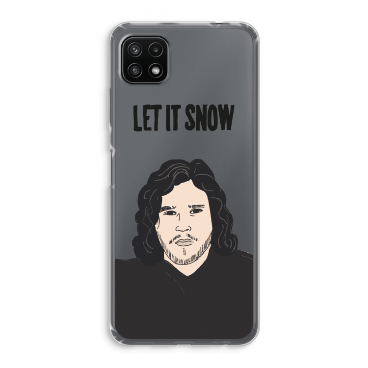 Let It Snow: Samsung Galaxy A22 5G Transparant Hoesje