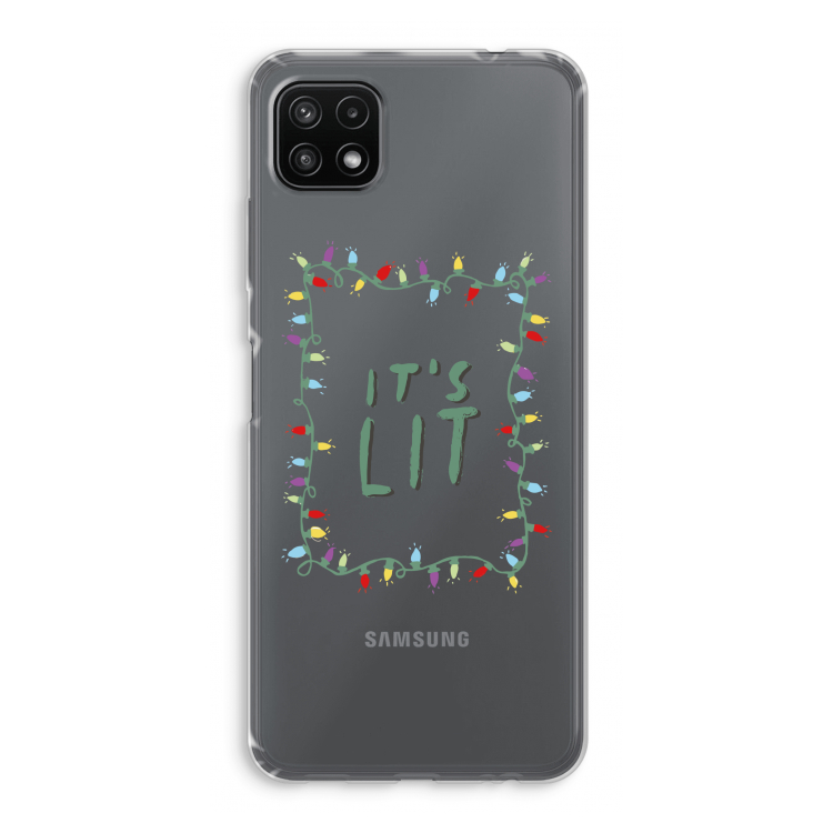 It's Lit: Samsung Galaxy A22 5G Transparant Hoesje