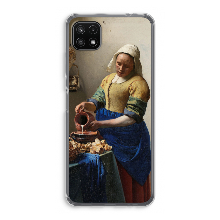 The Milkmaid: Samsung Galaxy A22 5G Transparant Hoesje