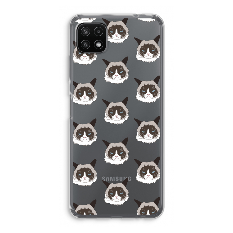 It's a Purrr Case: Samsung Galaxy A22 5G Transparant Hoesje