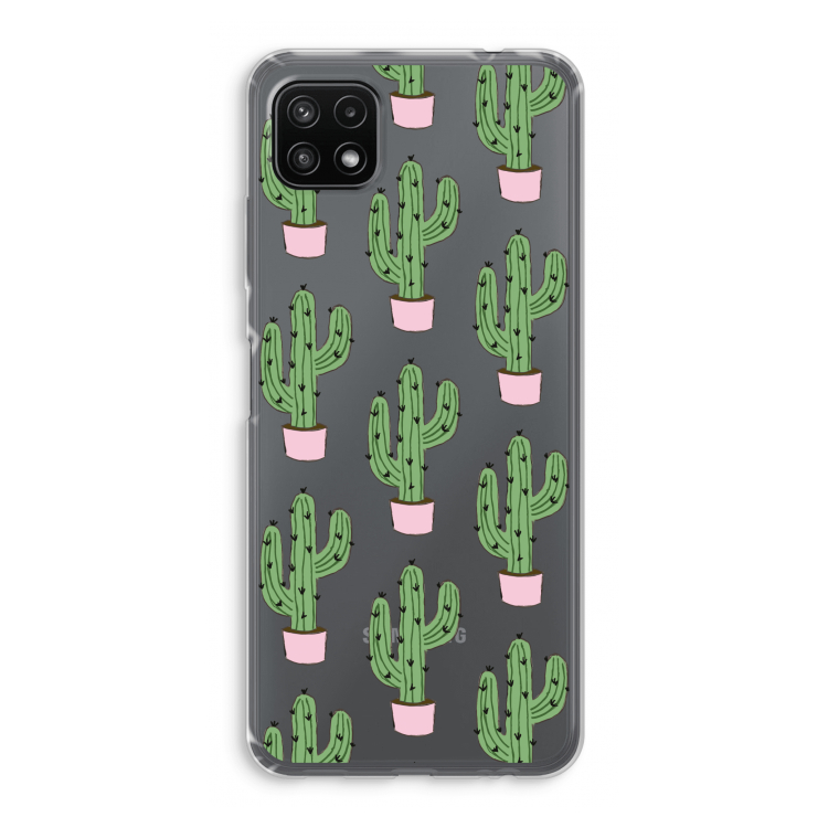 Cactus Lover: Samsung Galaxy A22 5G Transparant Hoesje