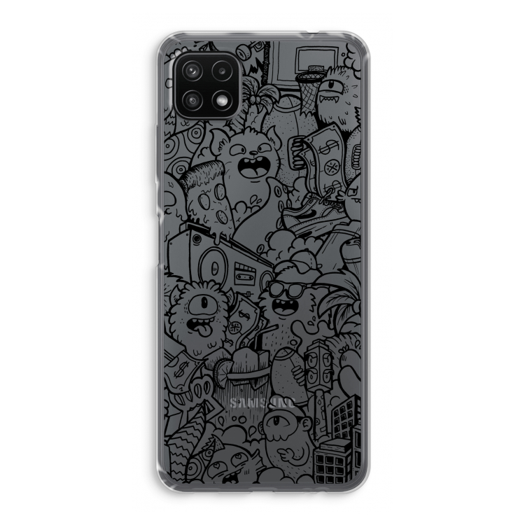 Vexx Black City : Samsung Galaxy A22 5G Transparant Hoesje