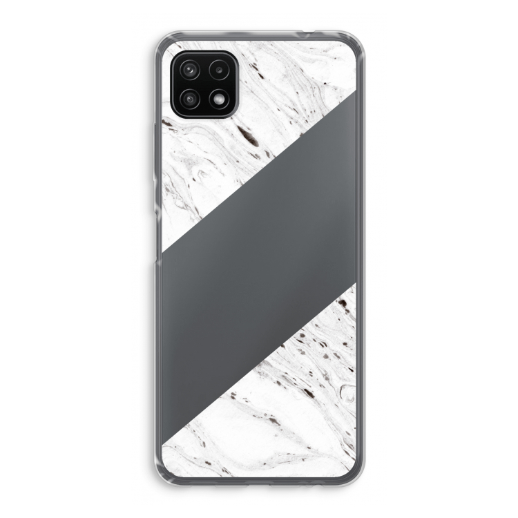 Biggest stripe: Samsung Galaxy A22 5G Transparant Hoesje