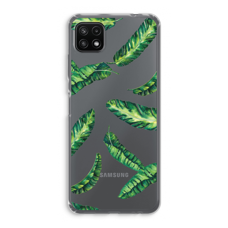 Lange bladeren: Samsung Galaxy A22 5G Transparant Hoesje