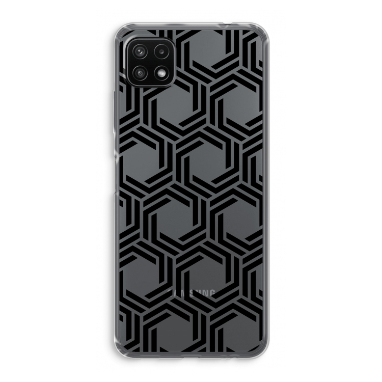 Geometrisch patroon: Samsung Galaxy A22 5G Transparant Hoesje