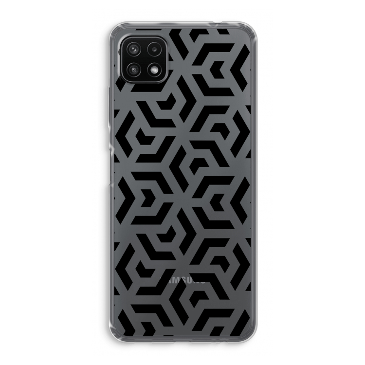 Crazy pattern: Samsung Galaxy A22 5G Transparant Hoesje