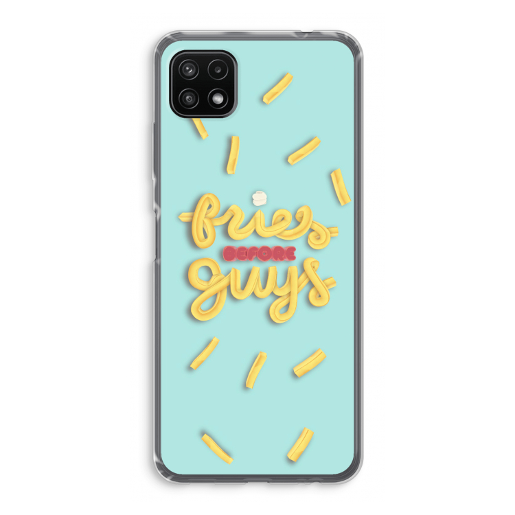 Always fries: Samsung Galaxy A22 5G Transparant Hoesje