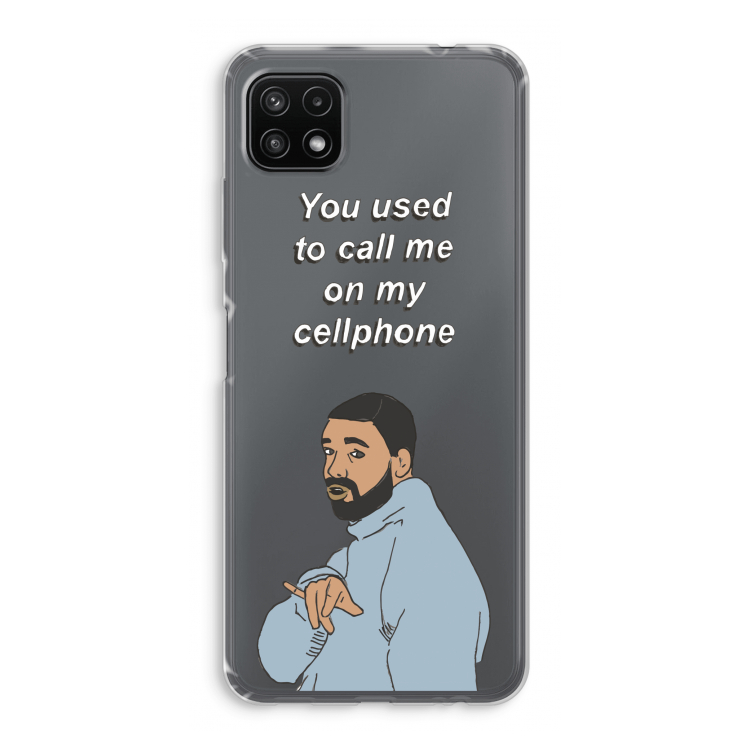 Hotline bling: Samsung Galaxy A22 5G Transparant Hoesje
