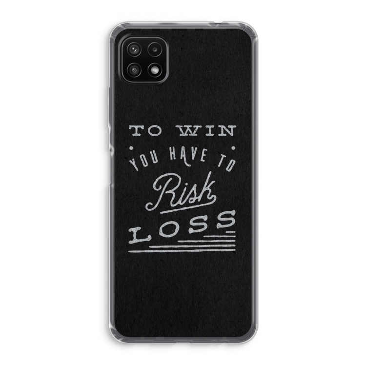 Risk loss: Samsung Galaxy A22 5G Transparant Hoesje