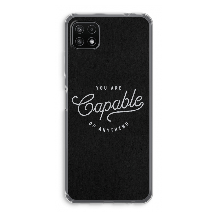 Capable: Samsung Galaxy A22 5G Transparant Hoesje