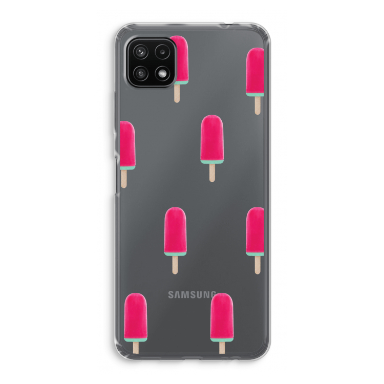 Waterijsje: Samsung Galaxy A22 5G Transparant Hoesje