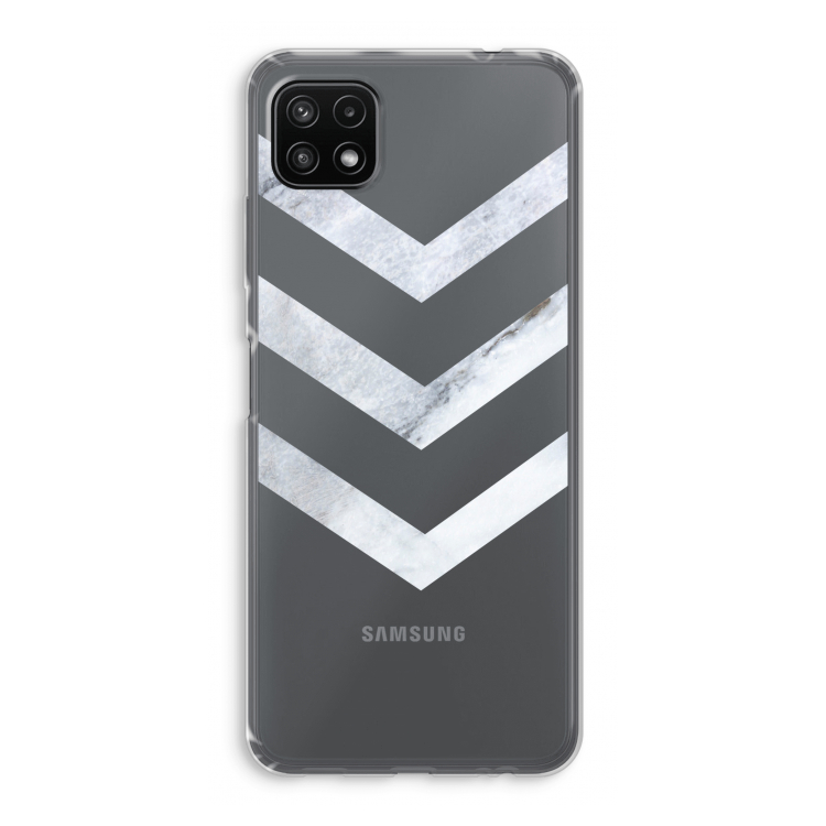Marmeren pijlen: Samsung Galaxy A22 5G Transparant Hoesje