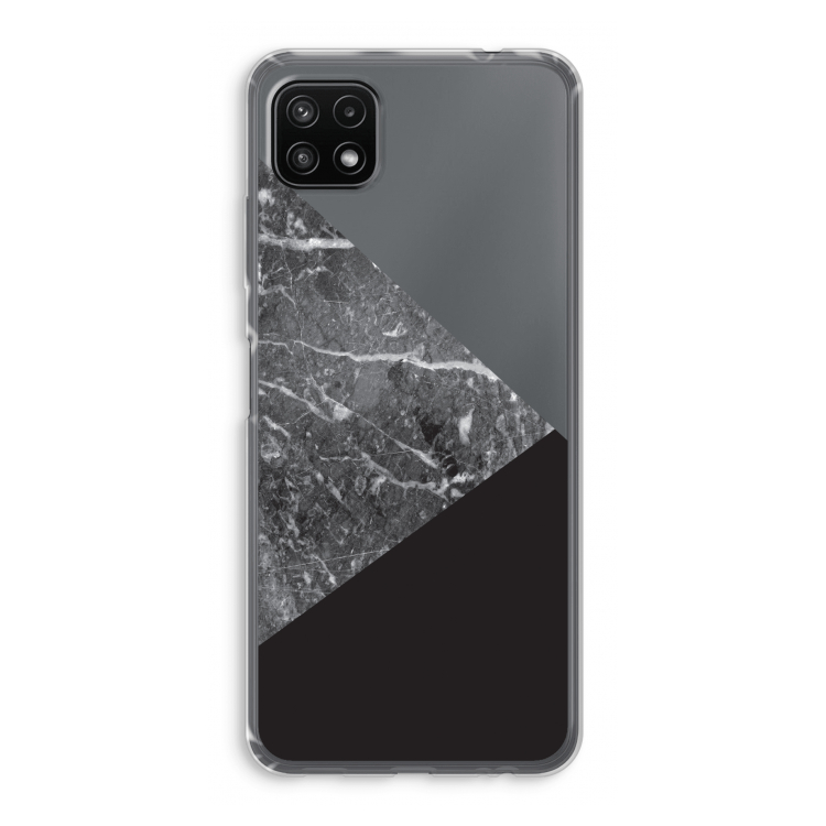 Combinatie marmer: Samsung Galaxy A22 5G Transparant Hoesje