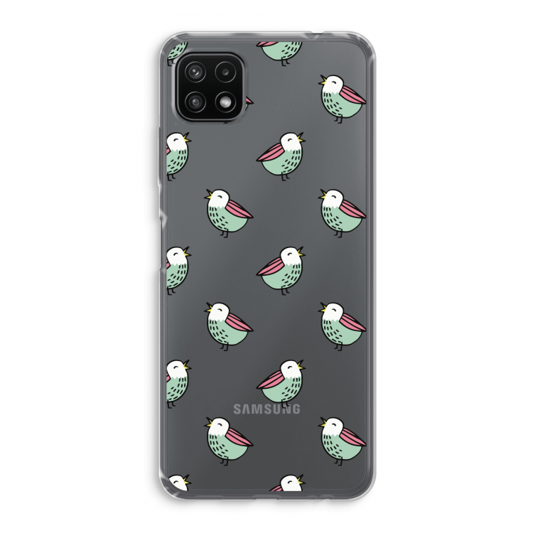 Vogeltjes: Samsung Galaxy A22 5G Transparant Hoesje