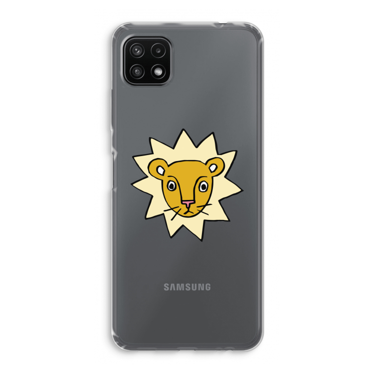 Kleine leeuw: Samsung Galaxy A22 5G Transparant Hoesje