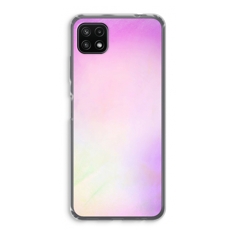 Flow mist pastel: Samsung Galaxy A22 5G Transparant Hoesje