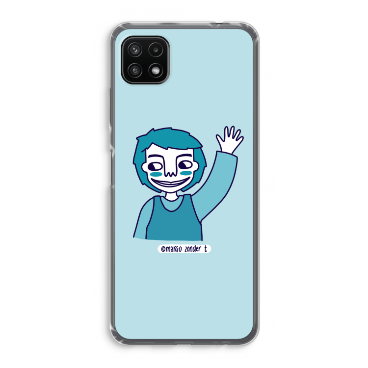 Zwaai: Samsung Galaxy A22 5G Transparant Hoesje