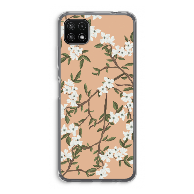 Blossoming spring: Samsung Galaxy A22 5G Transparant Hoesje