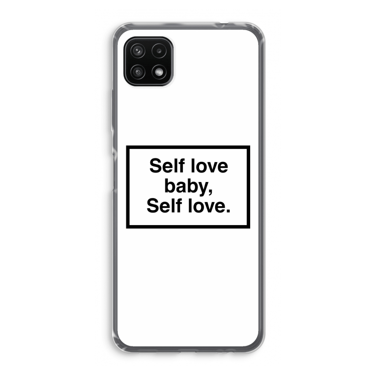 Self love: Samsung Galaxy A22 5G Transparant Hoesje