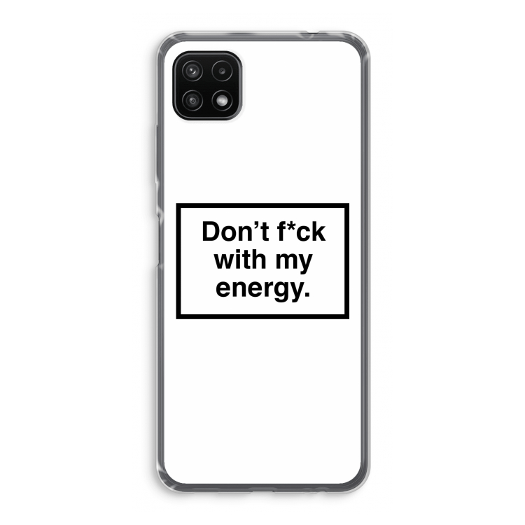 My energy: Samsung Galaxy A22 5G Transparant Hoesje