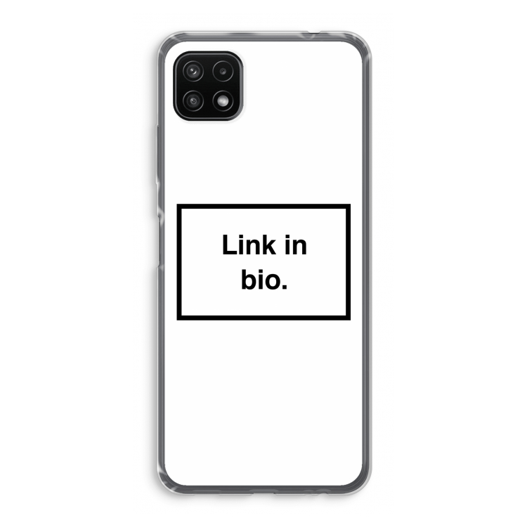 Link in bio: Samsung Galaxy A22 5G Transparant Hoesje