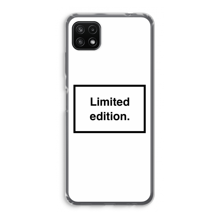 Limited edition: Samsung Galaxy A22 5G Transparant Hoesje