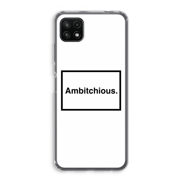 Ambitchious: Samsung Galaxy A22 5G Transparant Hoesje