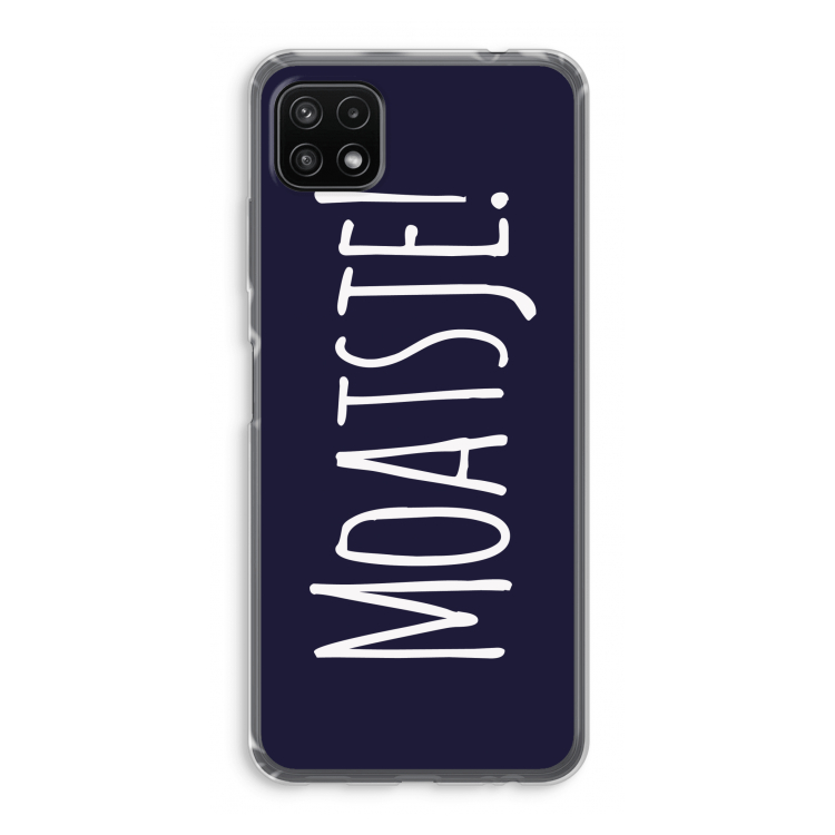 Moatsje!: Samsung Galaxy A22 5G Transparant Hoesje