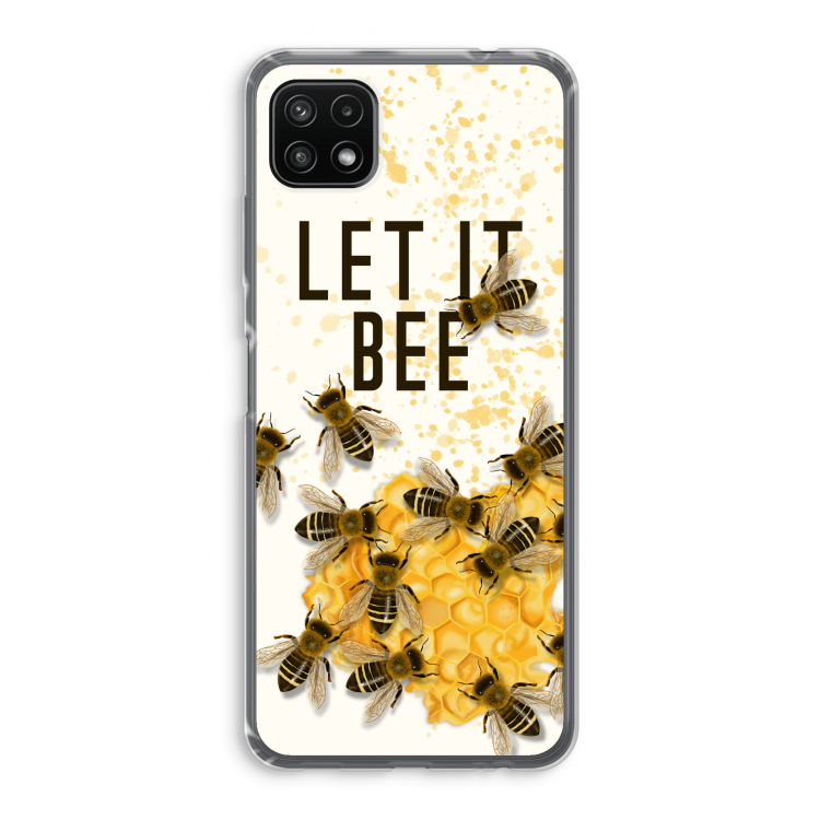 Let it bee: Samsung Galaxy A22 5G Transparant Hoesje