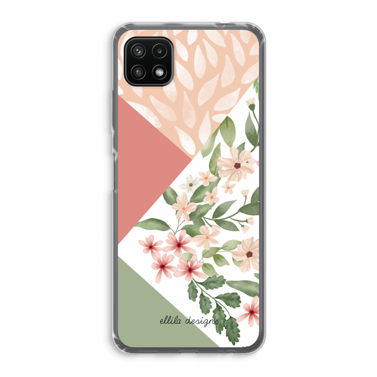 Sweet heaven geometrics: Samsung Galaxy A22 5G Transparant Hoesje