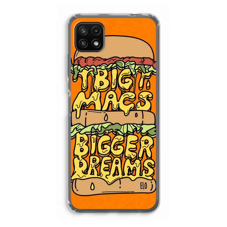 Big Macs Bigger Dreams: Samsung Galaxy A22 5G Transparant Hoesje
