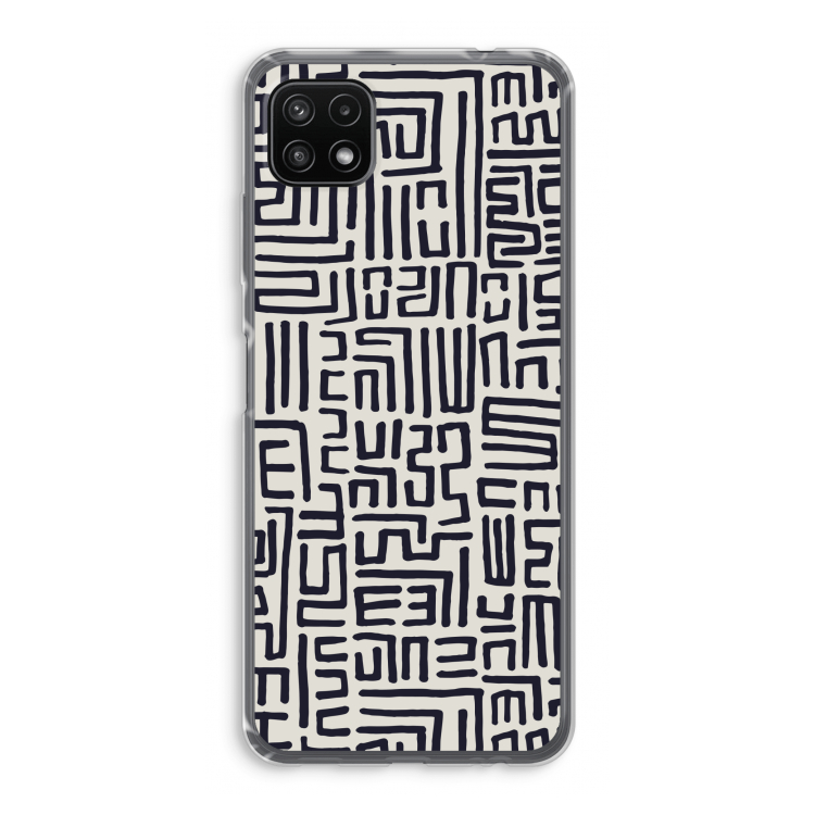 Moroccan Print: Samsung Galaxy A22 5G Transparant Hoesje