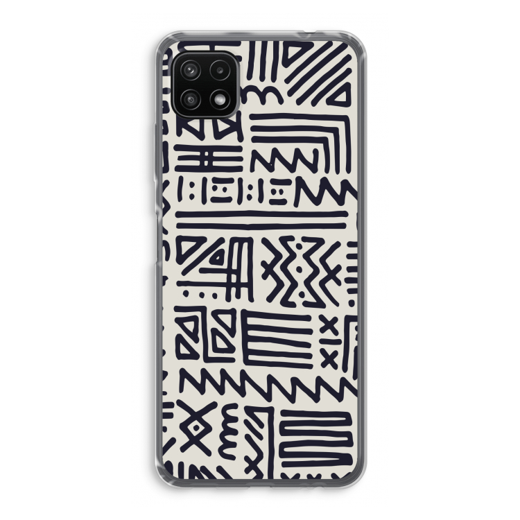 Marrakech print: Samsung Galaxy A22 5G Transparant Hoesje