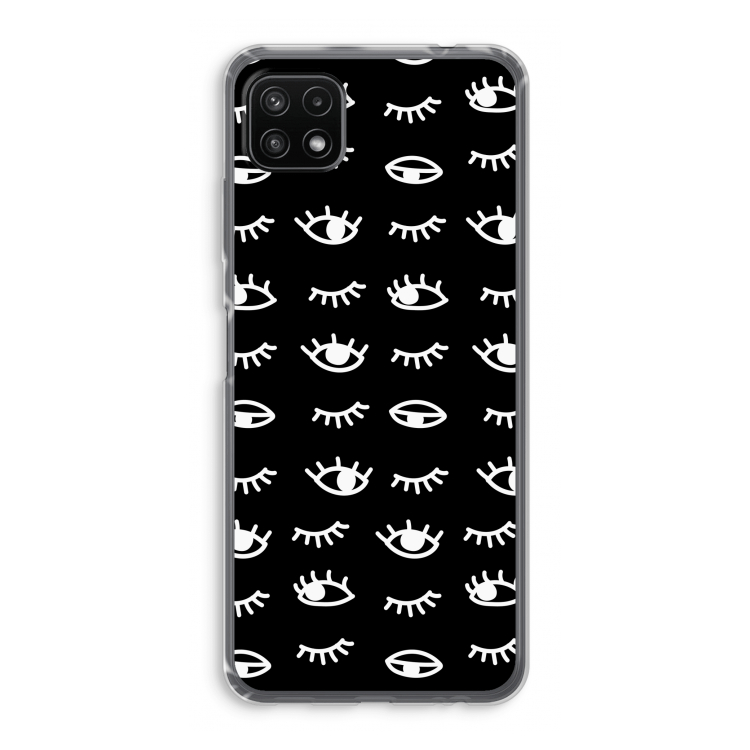 Eye pattern #3: Samsung Galaxy A22 5G Transparant Hoesje