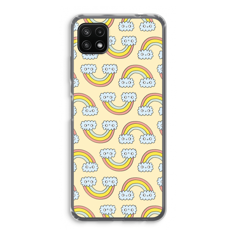 Regenboog: Samsung Galaxy A22 5G Transparant Hoesje