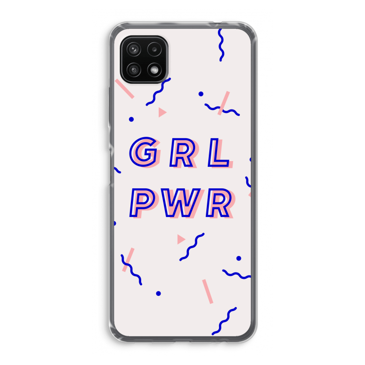 GRL PWR: Samsung Galaxy A22 5G Transparant Hoesje