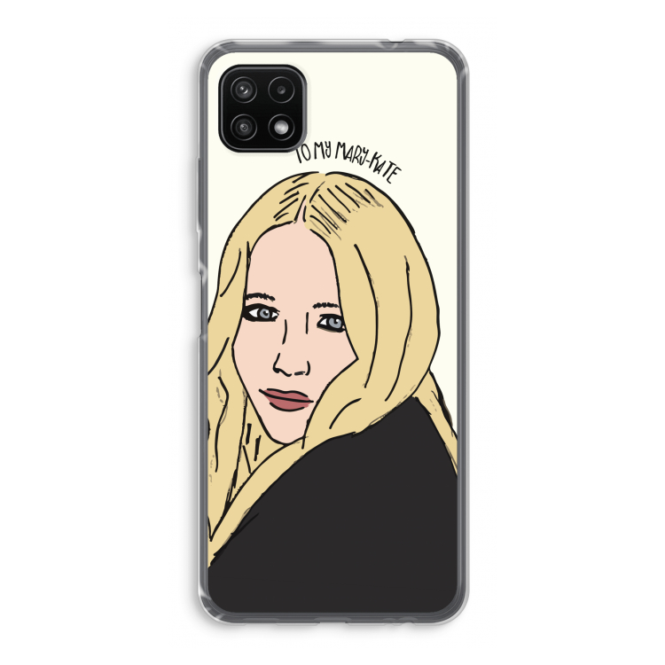 Mary Kate: Samsung Galaxy A22 5G Transparant Hoesje