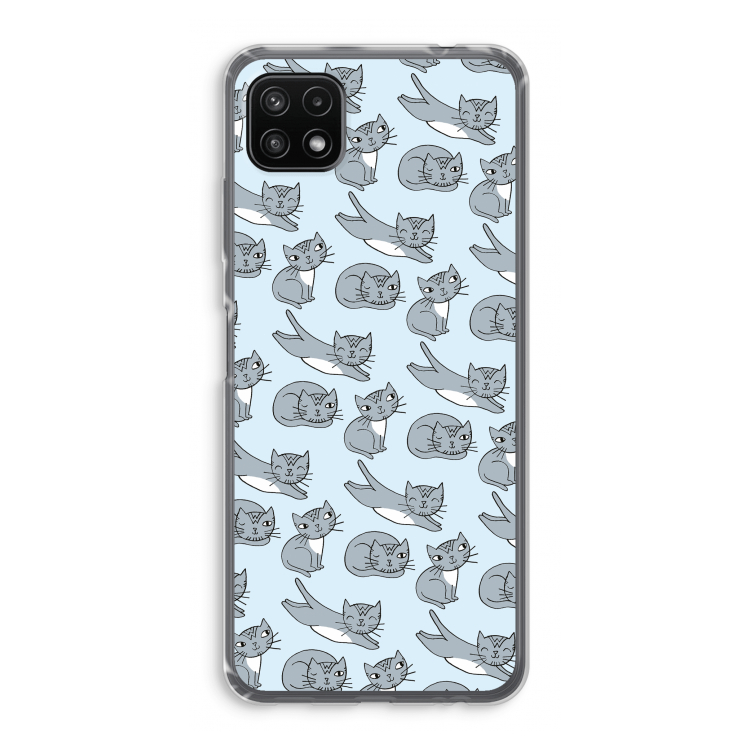 Poezen: Samsung Galaxy A22 5G Transparant Hoesje