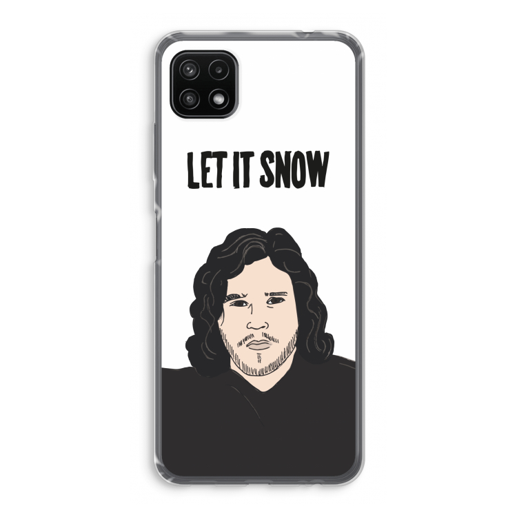 Let It Snow: Samsung Galaxy A22 5G Transparant Hoesje