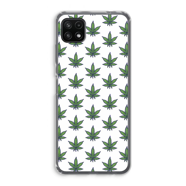 Weed: Samsung Galaxy A22 5G Transparant Hoesje