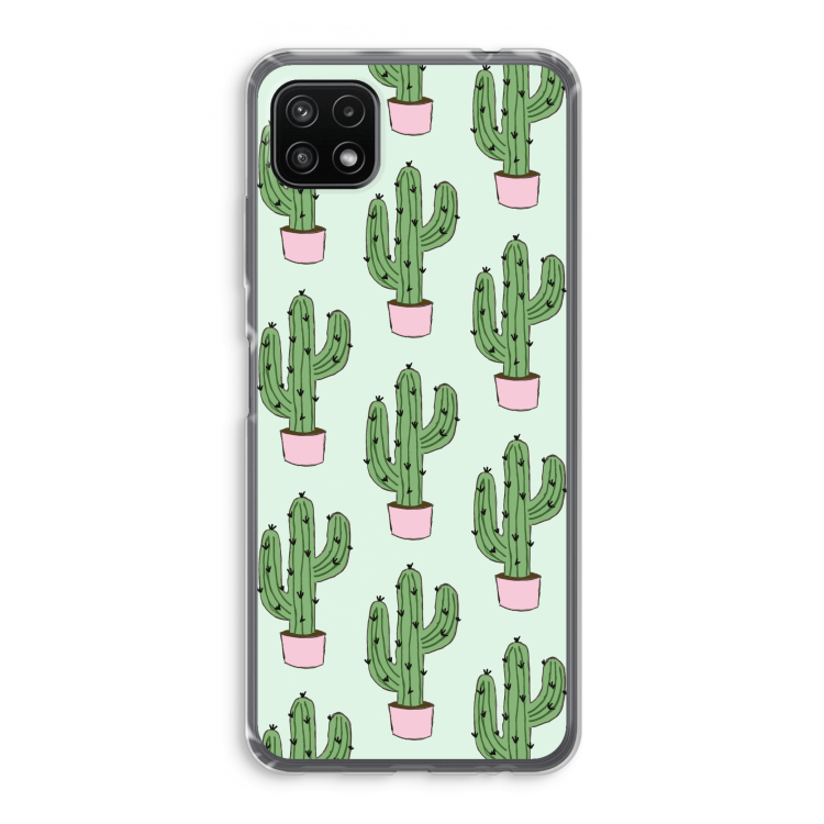 Cactus Lover: Samsung Galaxy A22 5G Transparant Hoesje