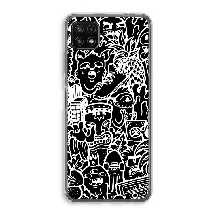 Vexx Black Mixtape: Samsung Galaxy A22 5G Transparant Hoesje