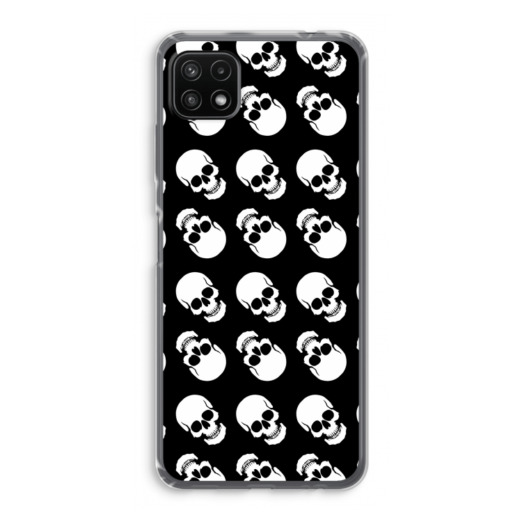 Musketon Skulls: Samsung Galaxy A22 5G Transparant Hoesje