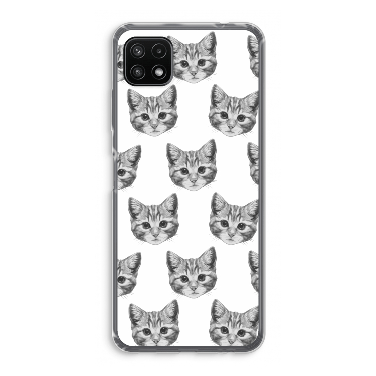 Kitten: Samsung Galaxy A22 5G Transparant Hoesje