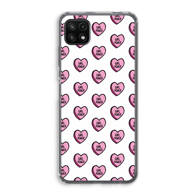 GIRL POWER: Samsung Galaxy A22 5G Transparant Hoesje