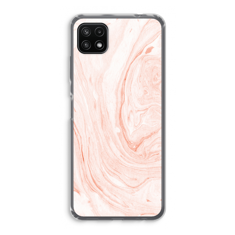 Peach bath: Samsung Galaxy A22 5G Transparant Hoesje