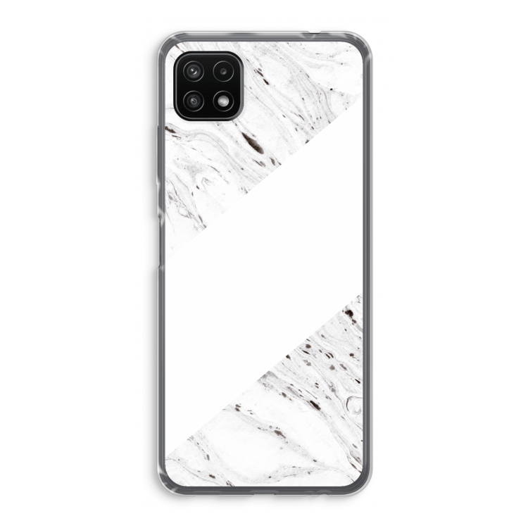 Biggest stripe: Samsung Galaxy A22 5G Transparant Hoesje