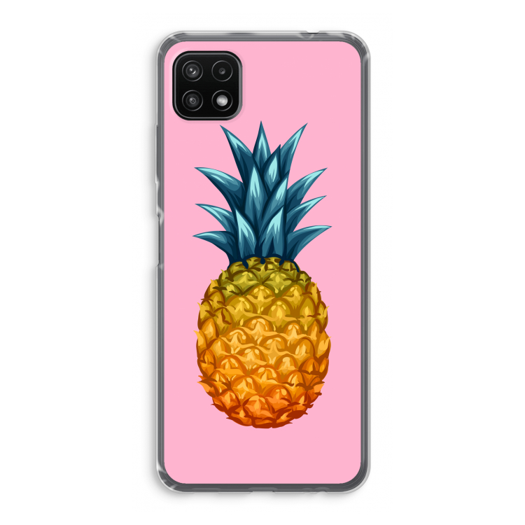 Grote ananas: Samsung Galaxy A22 5G Transparant Hoesje