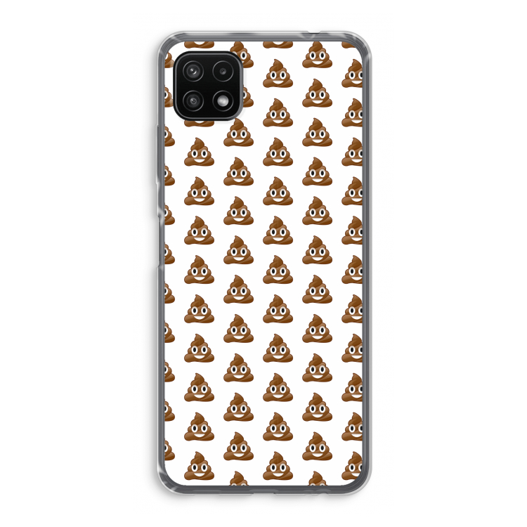 Poop emoji: Samsung Galaxy A22 5G Transparant Hoesje